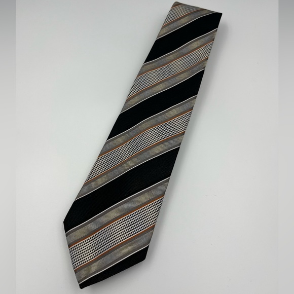 Valentino Other - Valentino 100% Silk Tie, Made in Italy Black Gray Amazing condition!